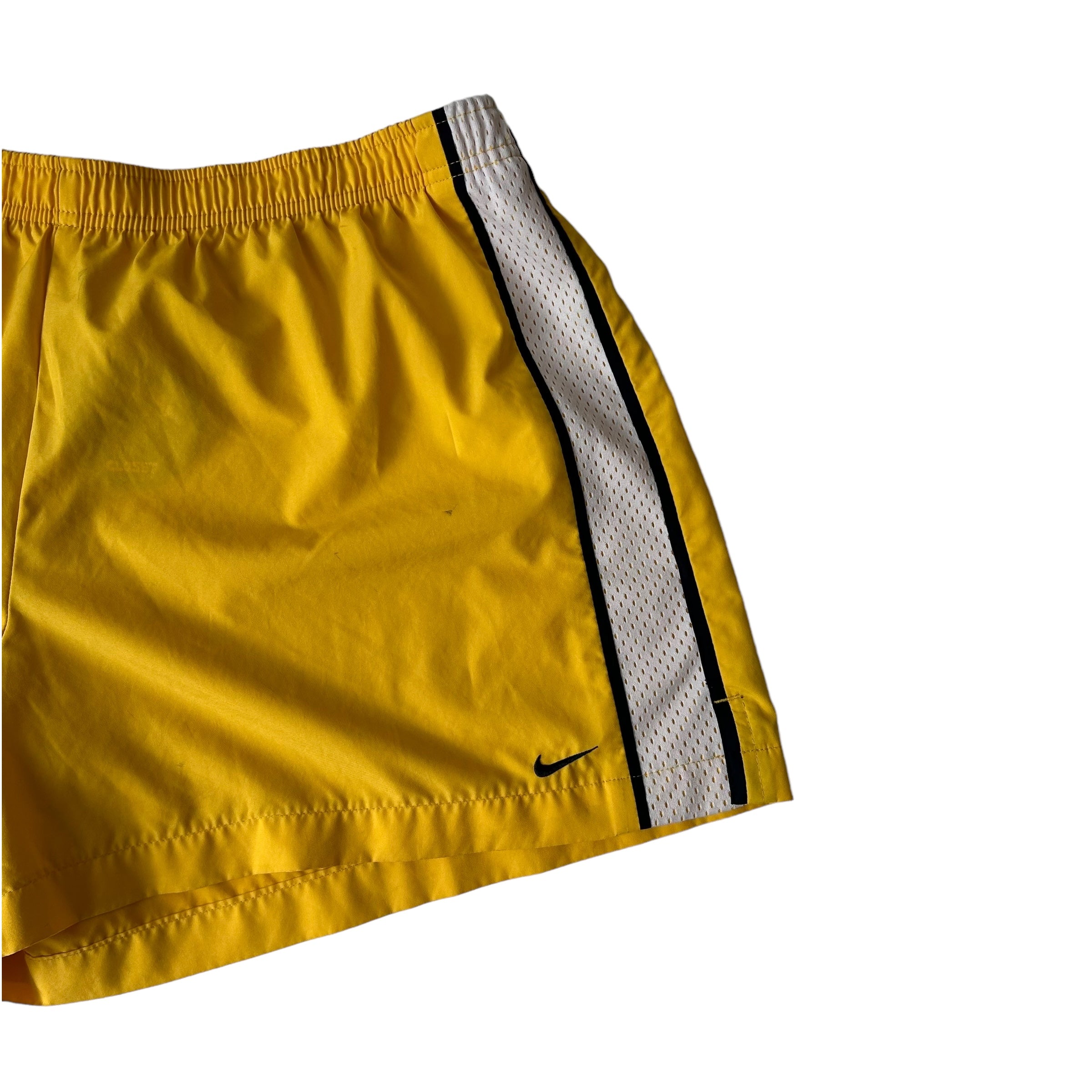 Y2k Nike Yellow Nylon Shorts