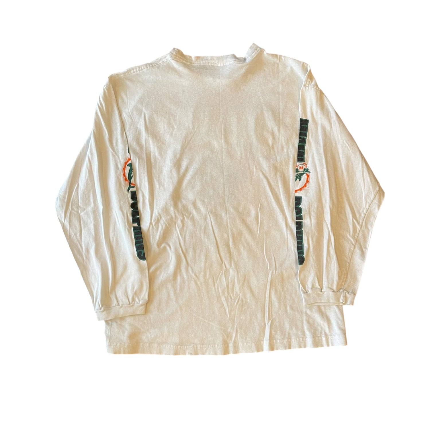 Vintage Miami Dolphins Long Sleeve Graphic T-Shirt
