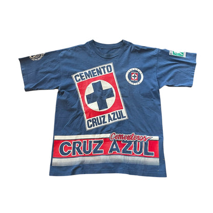 Vintage Cruz Azul AOP Graphic T-Shirt