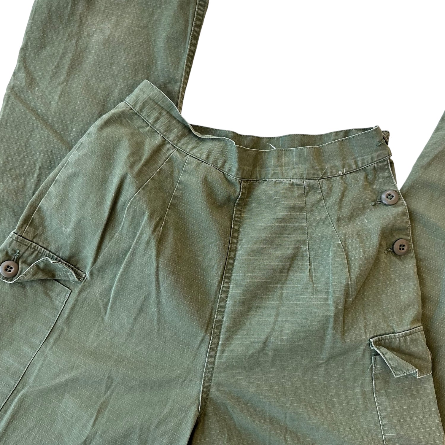 Vintage Military Style Green Pants