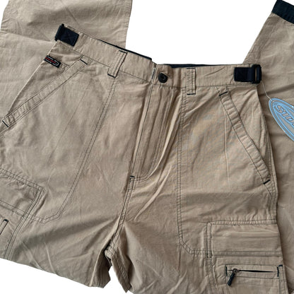 Y2k Sideout Tan Nylon Hiker Pants