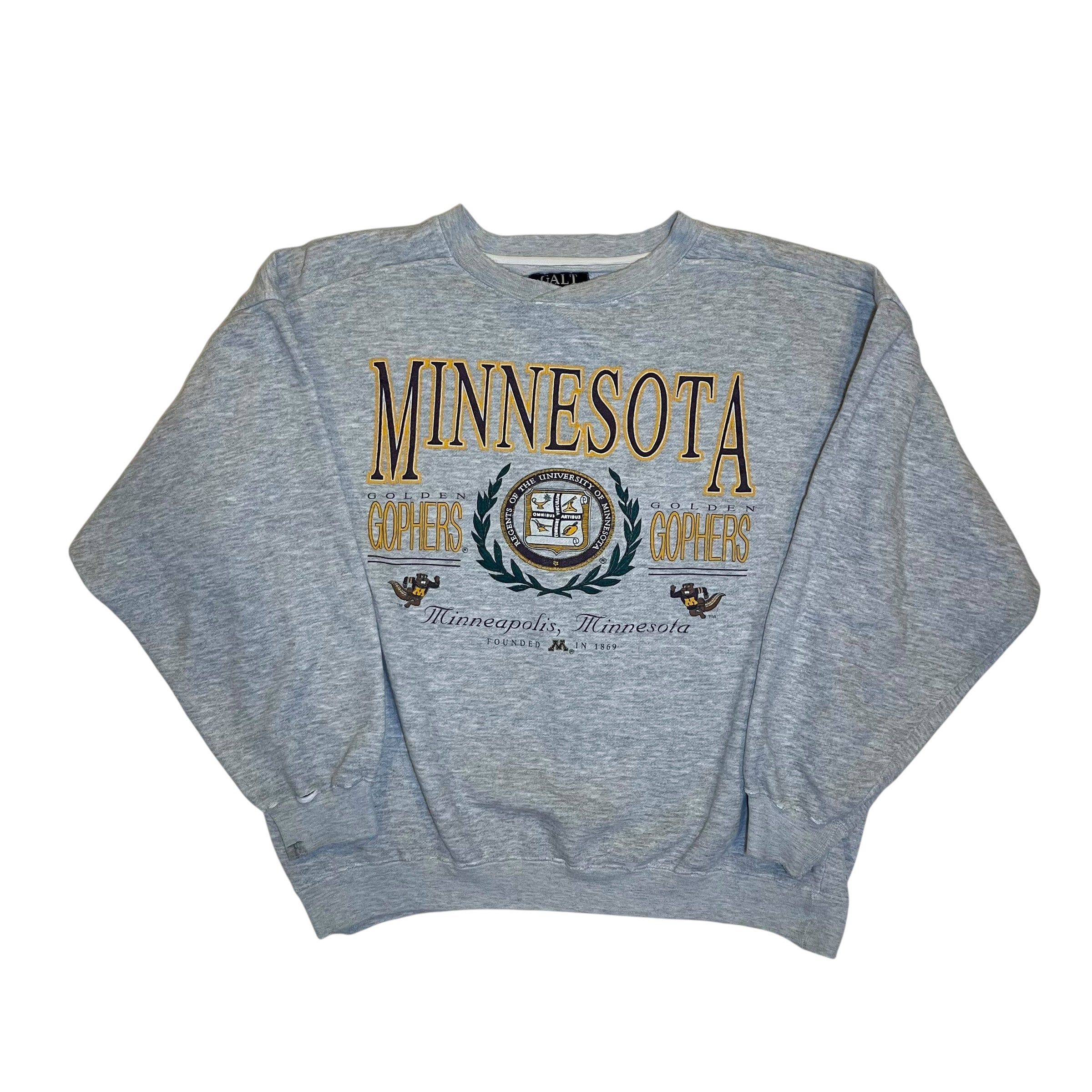 Vintage 90s University of Minnesota Gray Crewneck
