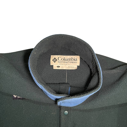 Vintage Long-Sleeve Columbia Dark Green Fleece