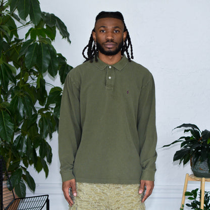 Vintage Polo by Ralph Lauren Green Rugby