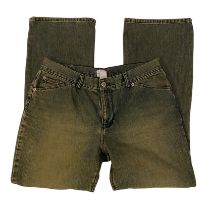 Y2k Calvin Klein Green Wash Pants