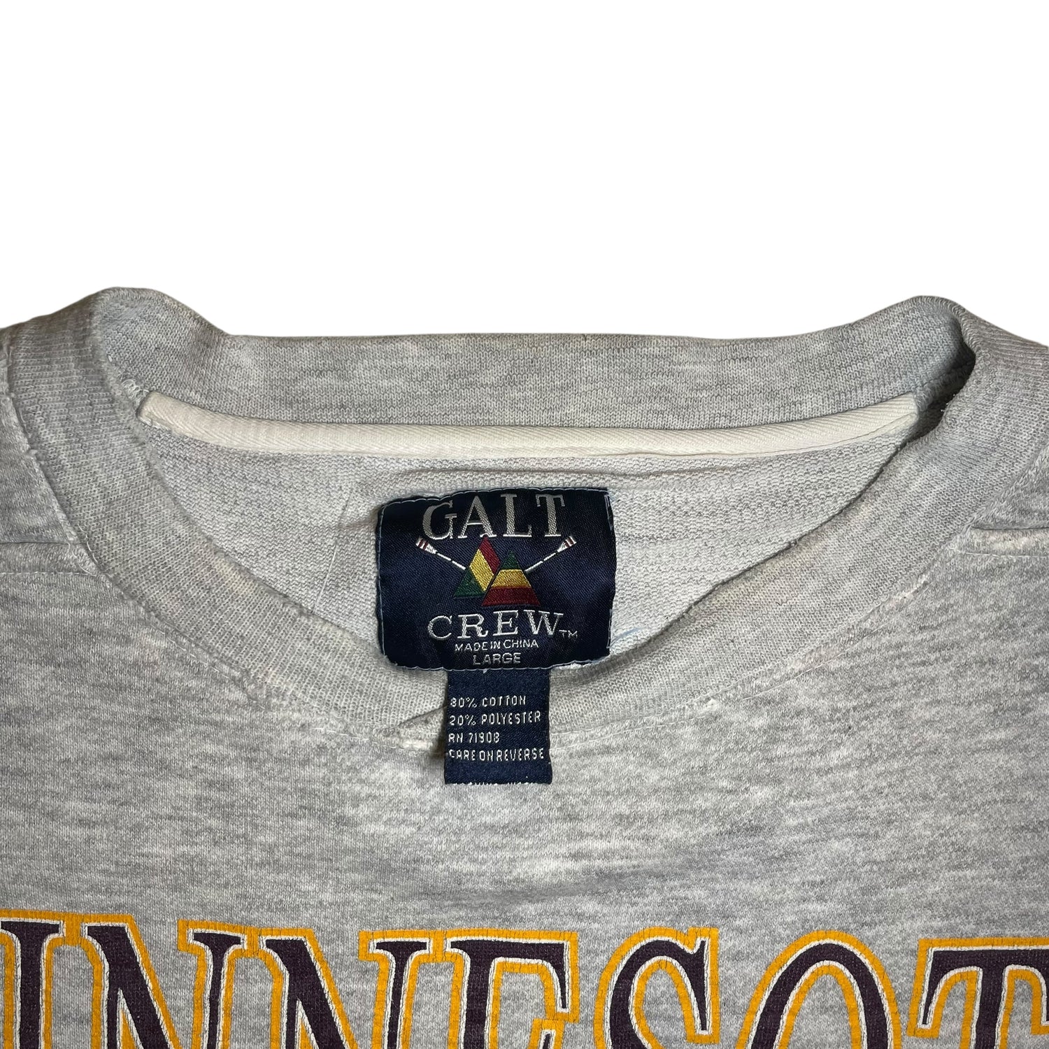 Vintage 90s University of Minnesota Gray Crewneck