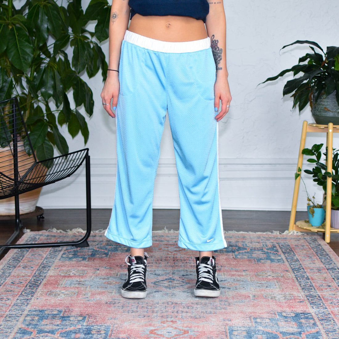 Y2k Nike Blue Capri Sporty Pants