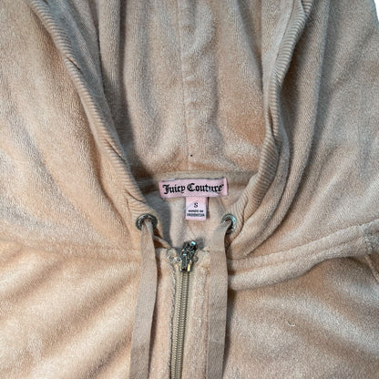Vintage Y2K Juicy Couture Light Pink Terrycloth Hoodie
