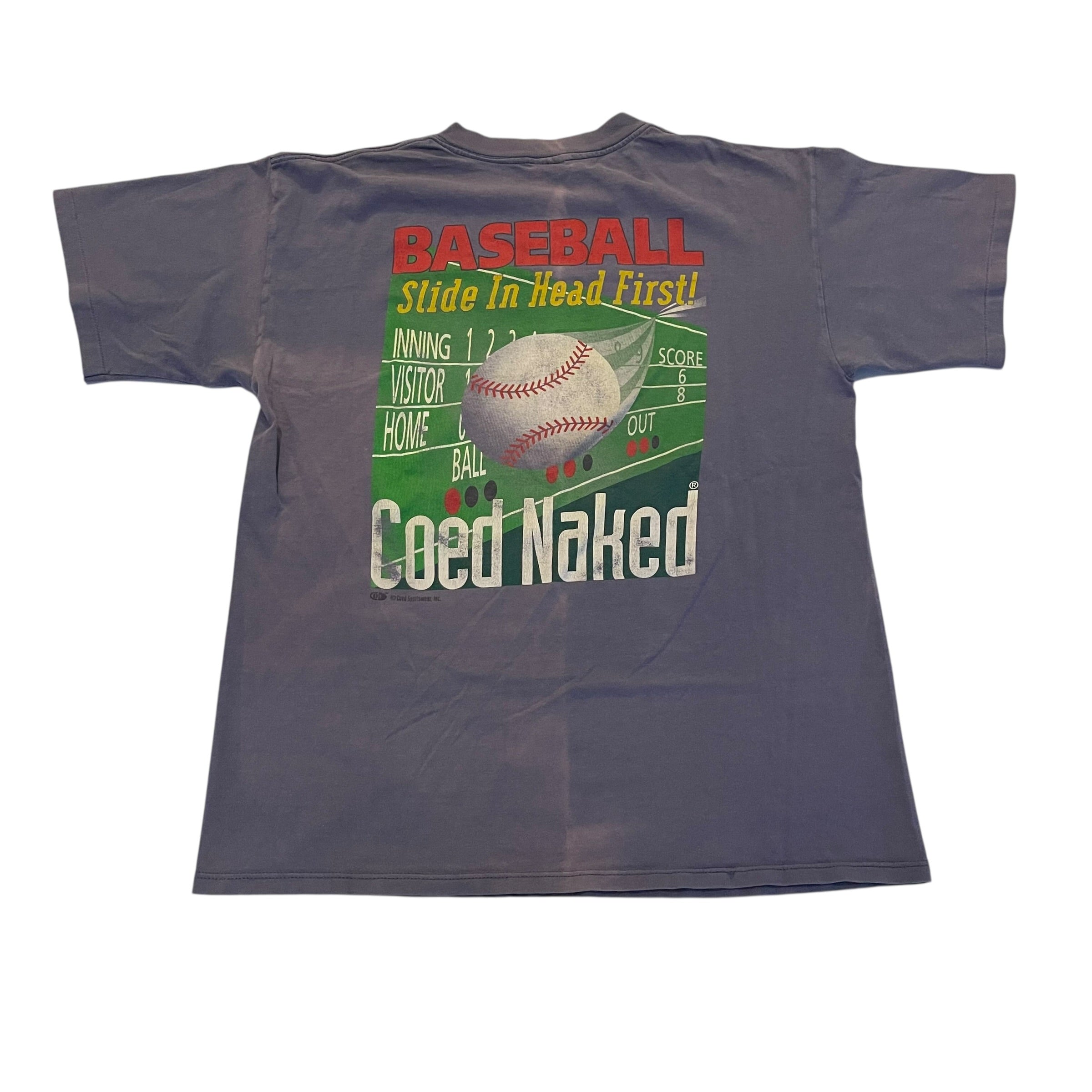 Vintage Co-Ed Naked Baseball T-Shirt