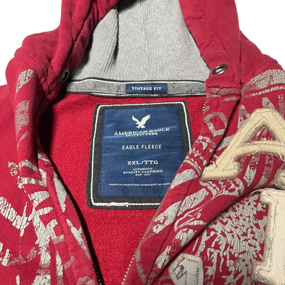 Y2K American Eagle Zip-Up Hoodie