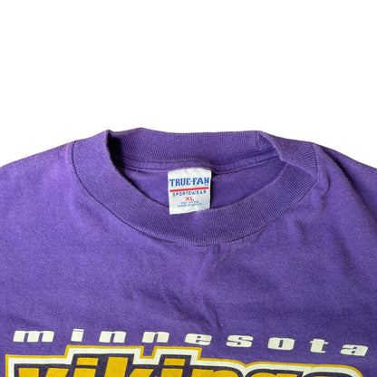 Vintage Minnesota Vikings Purple Spell-Out T-Shirt