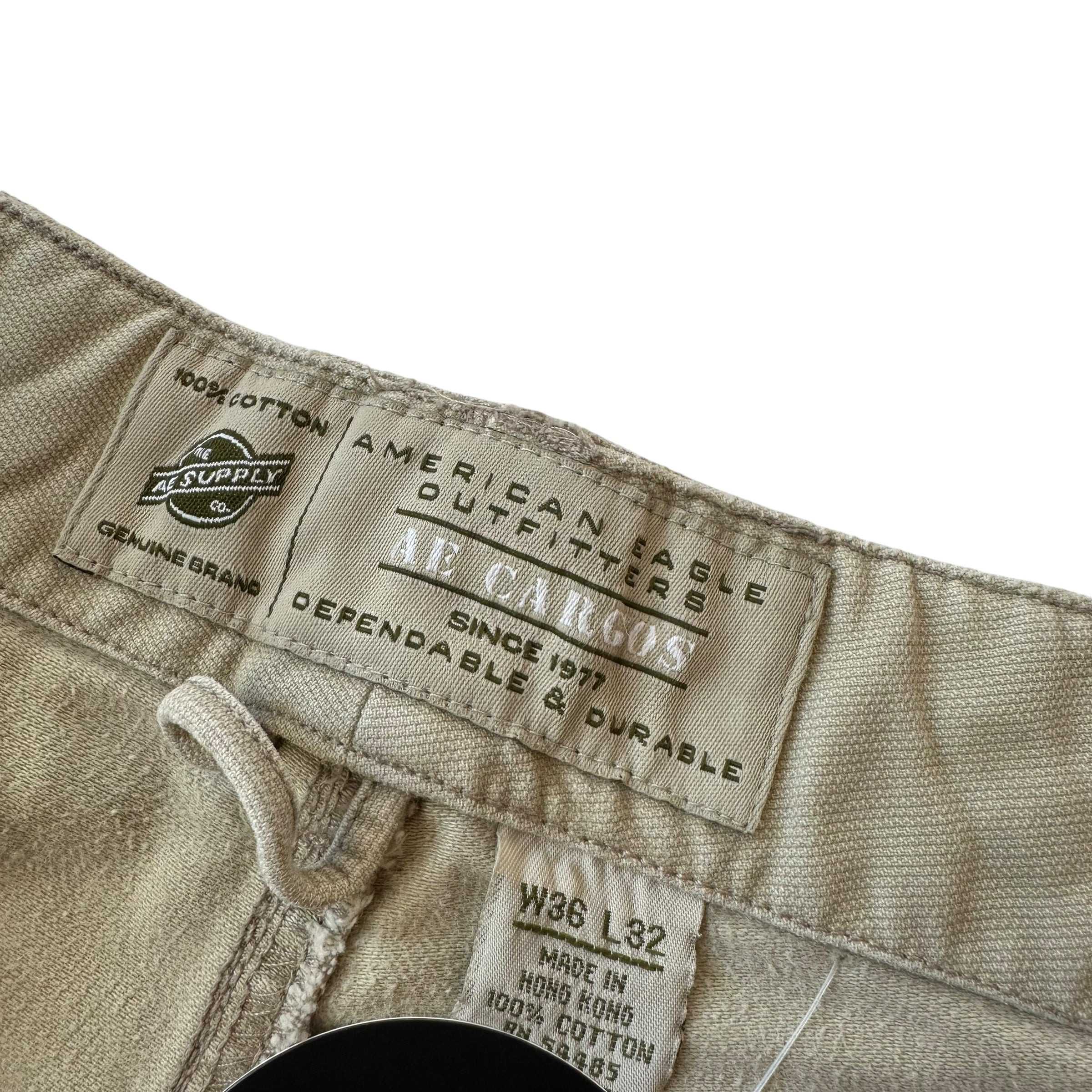 Vintage American Eagle Tan Cargo Pants