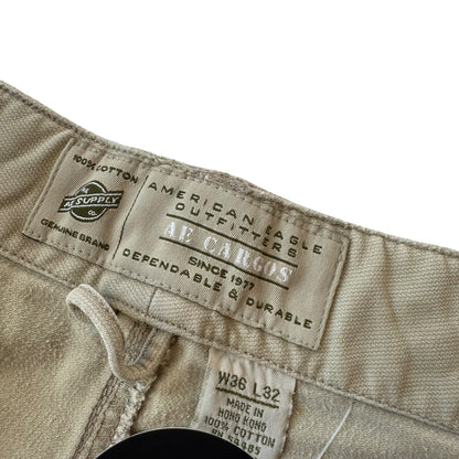 Vintage American Eagle Tan Cargo Pants