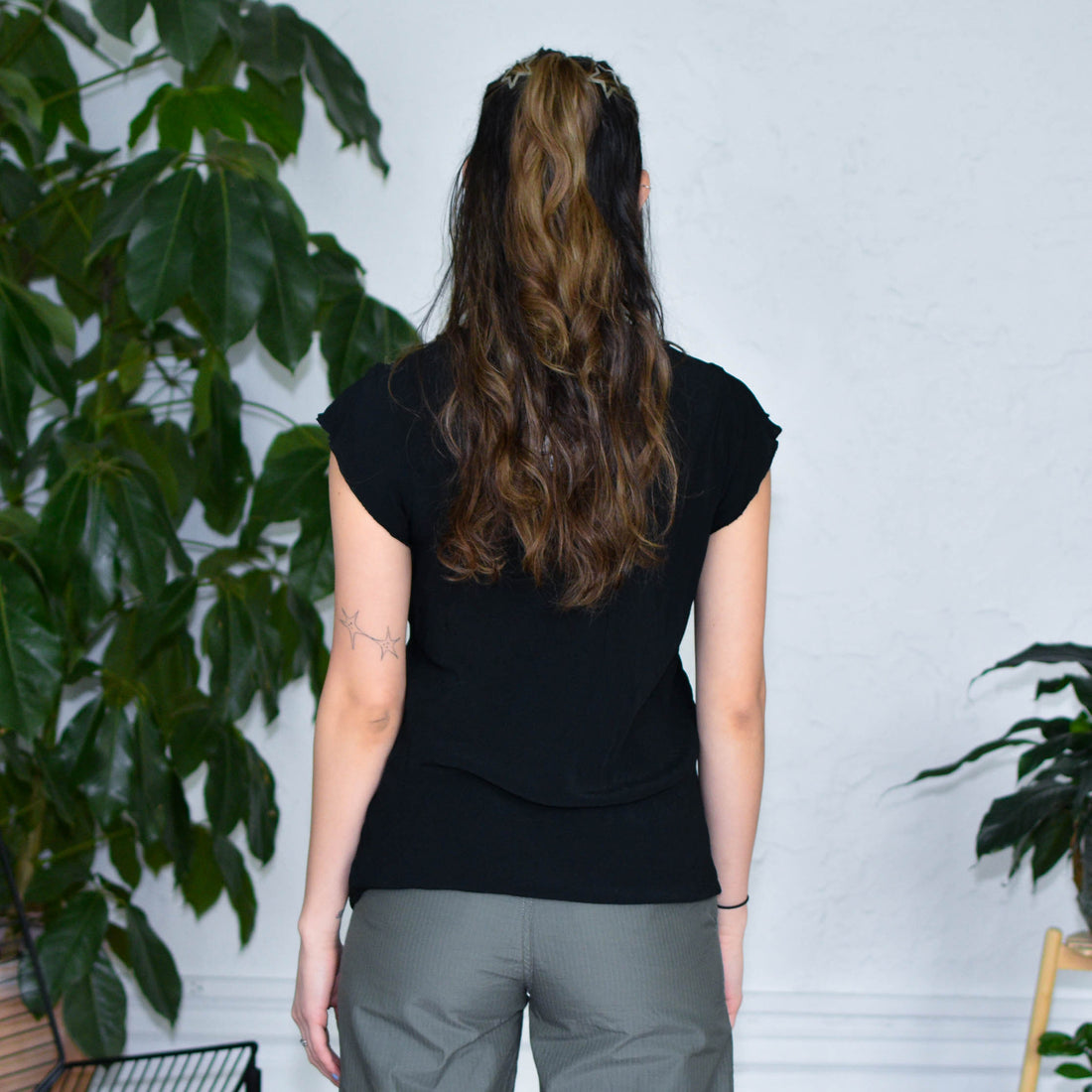 Vintage Faded Glory Beaded Blouse