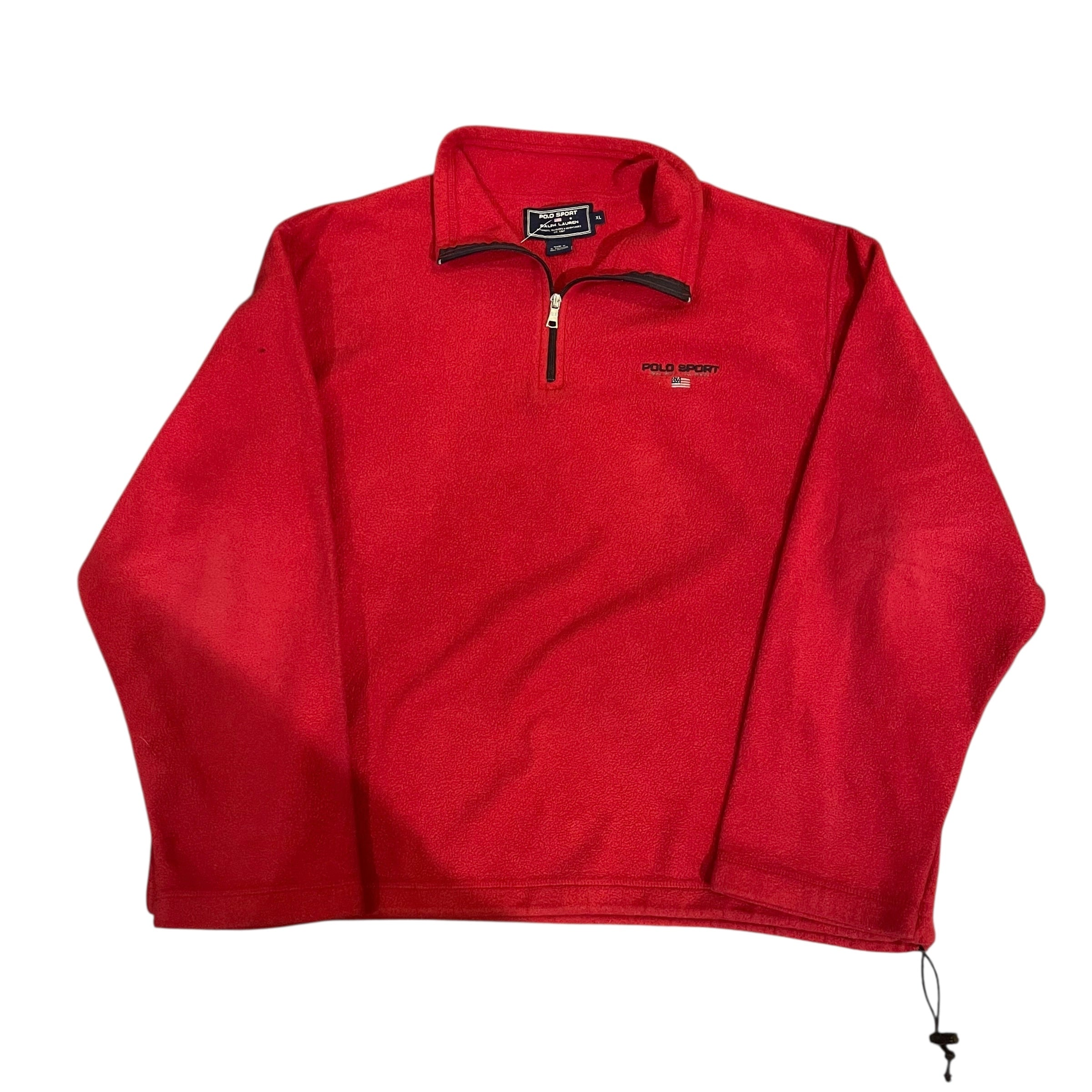 Vintage Polo Sport Adjustable Red Fleece