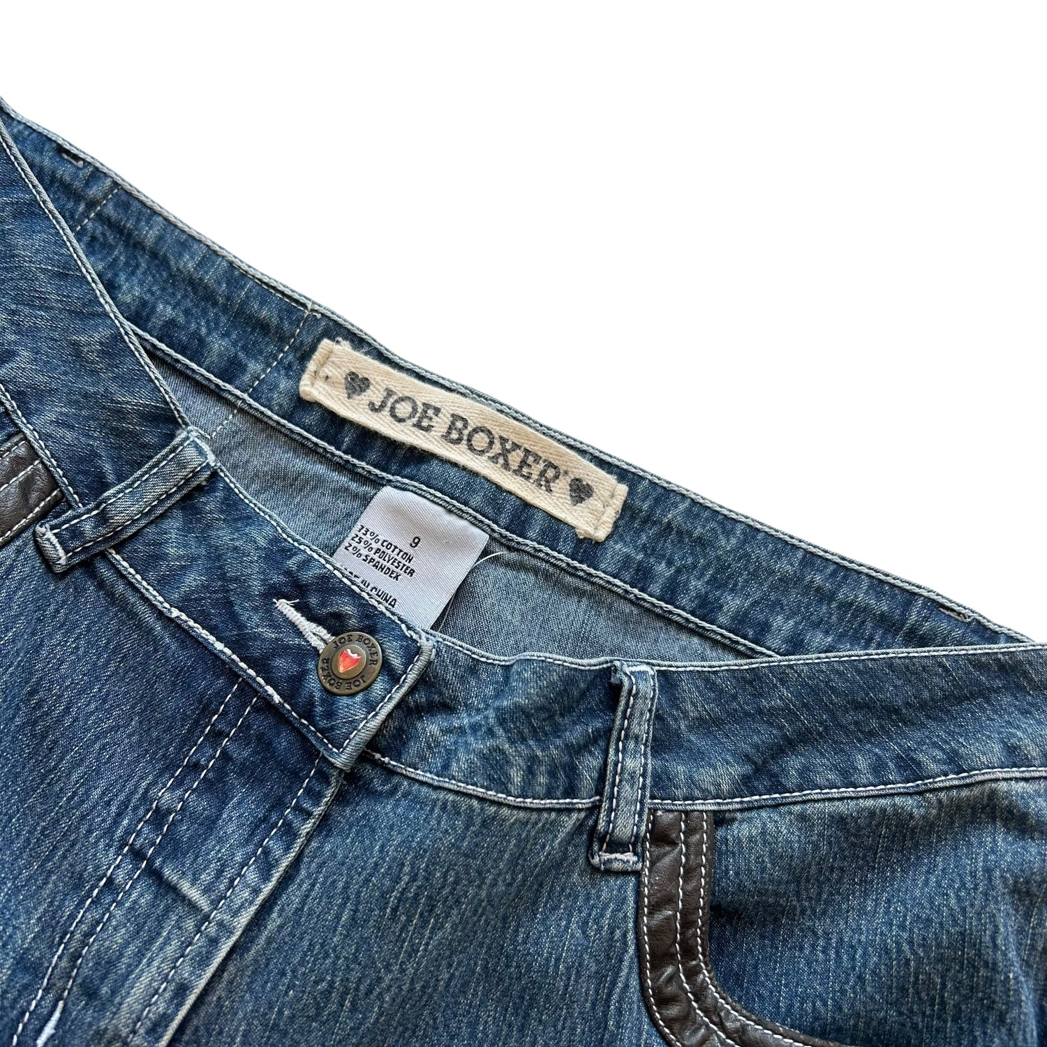 Y2k Joe Boxer Side Zipper Flare Jeans