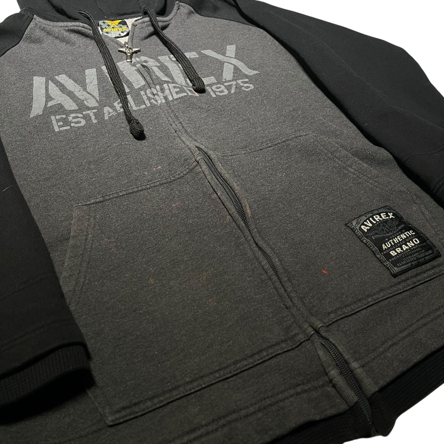 Vintage Y2K Avirex Zip-Up Hoodie