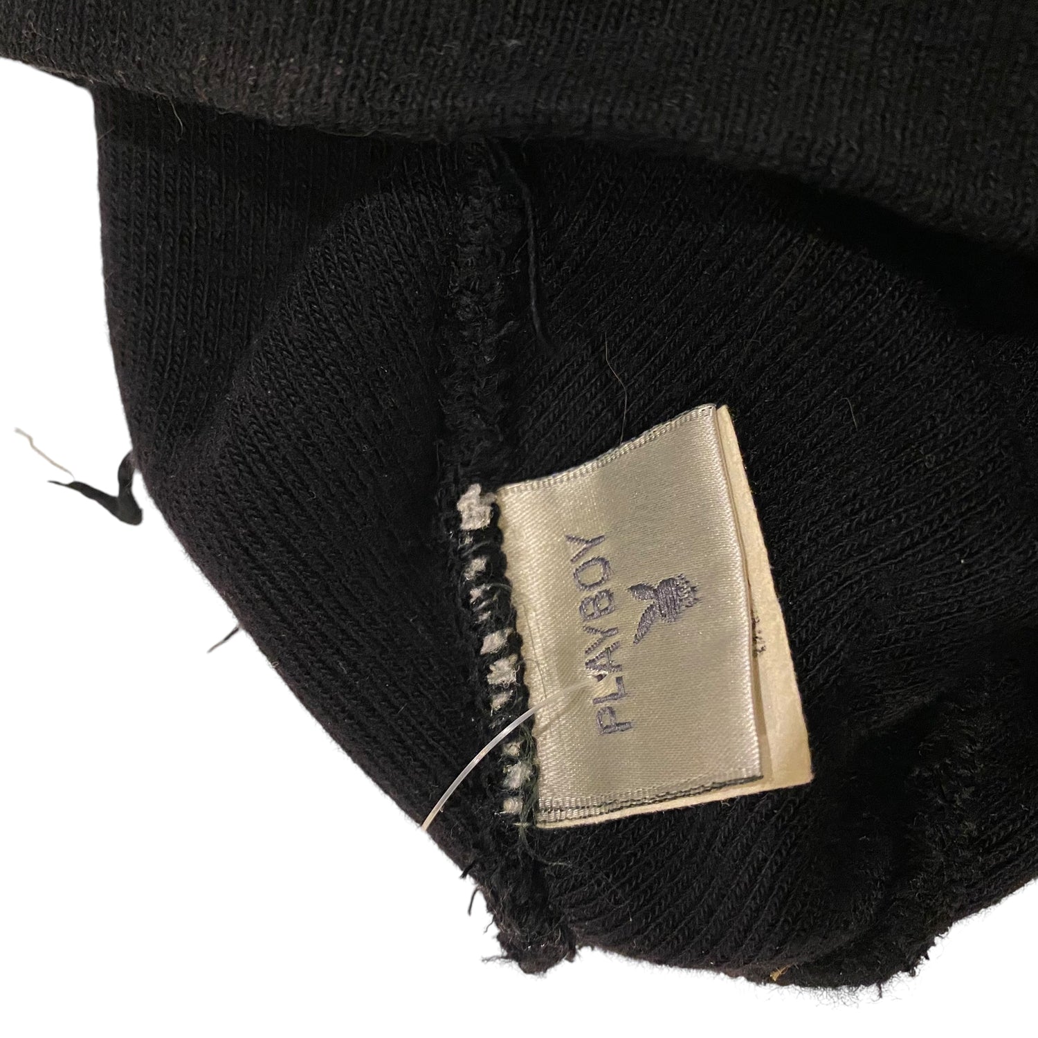 Y2K Playboy Black Beanie