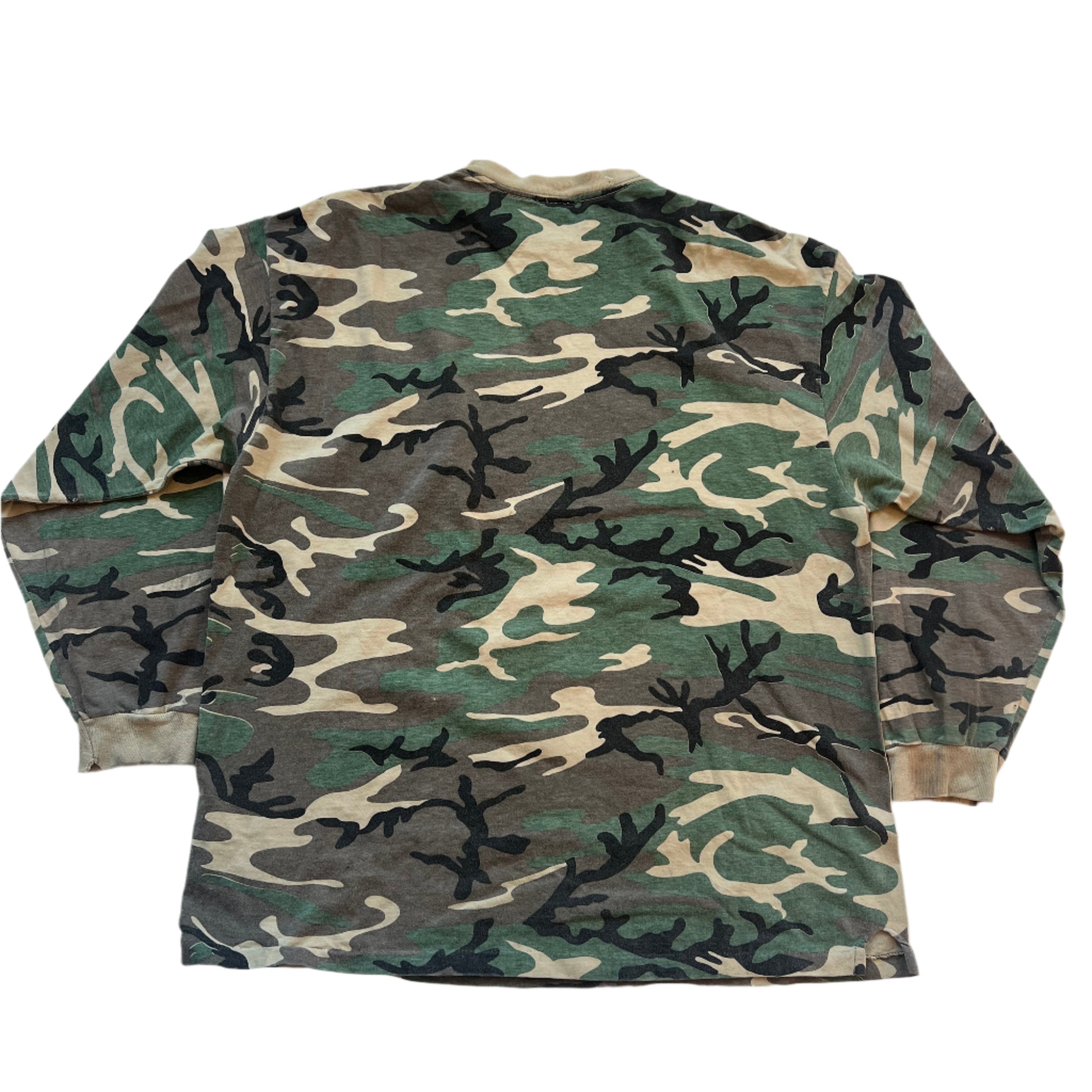 Vintage Army Camo Long Sleeve T-Shirt