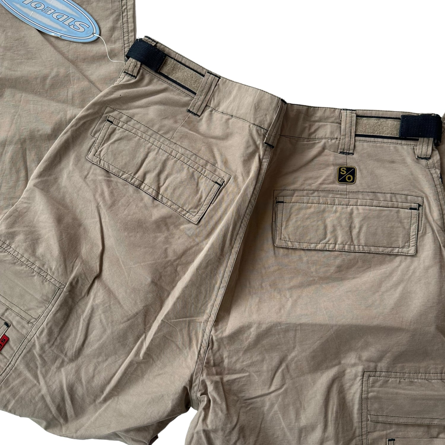 Y2k Sideout Tan Nylon Hiker Pants