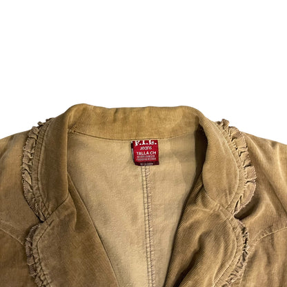 Y2K Long Sleeve FIL Jeans Corduroy Suit Jacket
