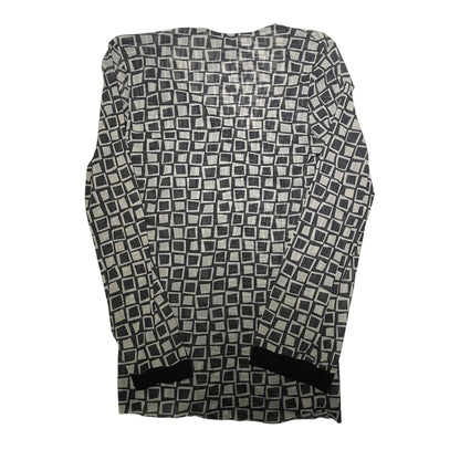 Y2K Sweet Peas Geometric-Print Tunic Blouse