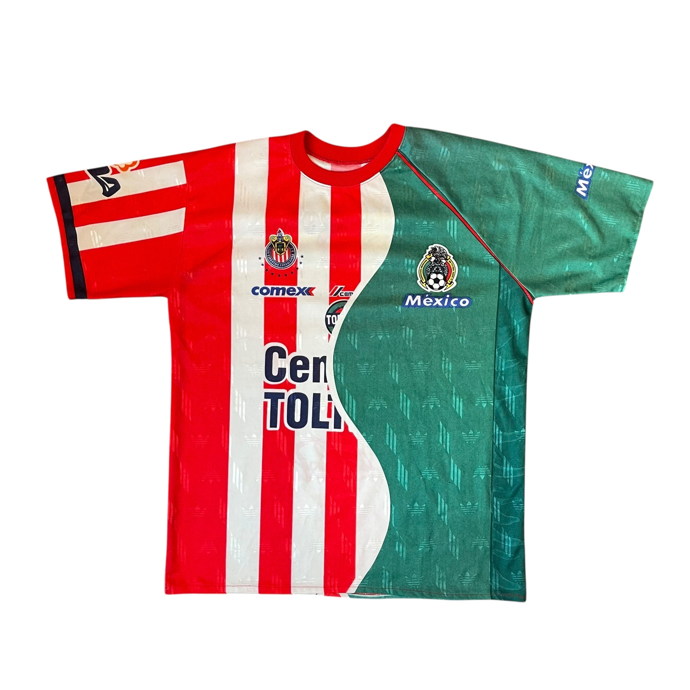 Vintage 2002 Mexico and Chivas de Guadalajara Split Jersey