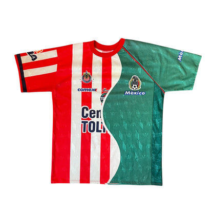 Vintage 2002 Mexico and Chivas de Guadalajara Split Jersey