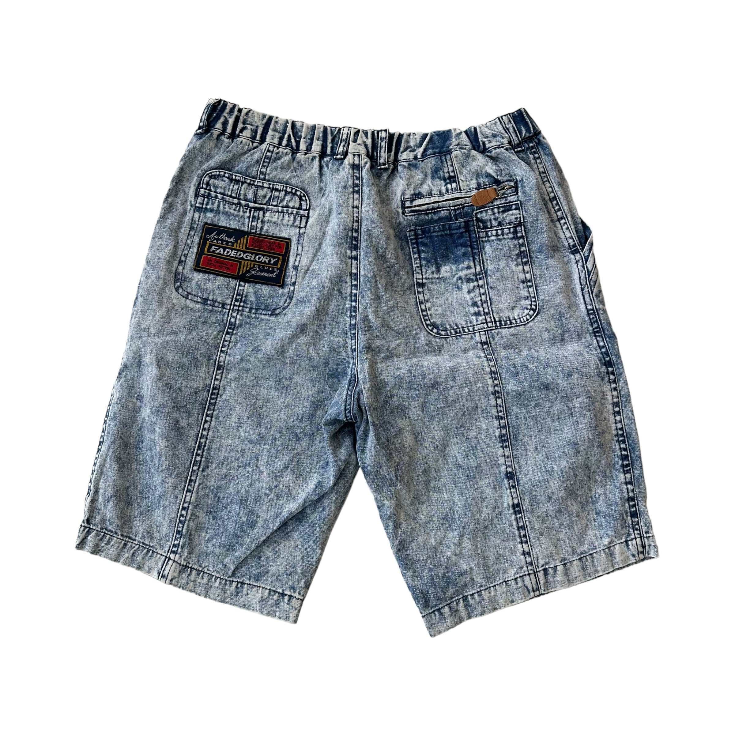 Faded Glory Acid Wash Denim Shorts