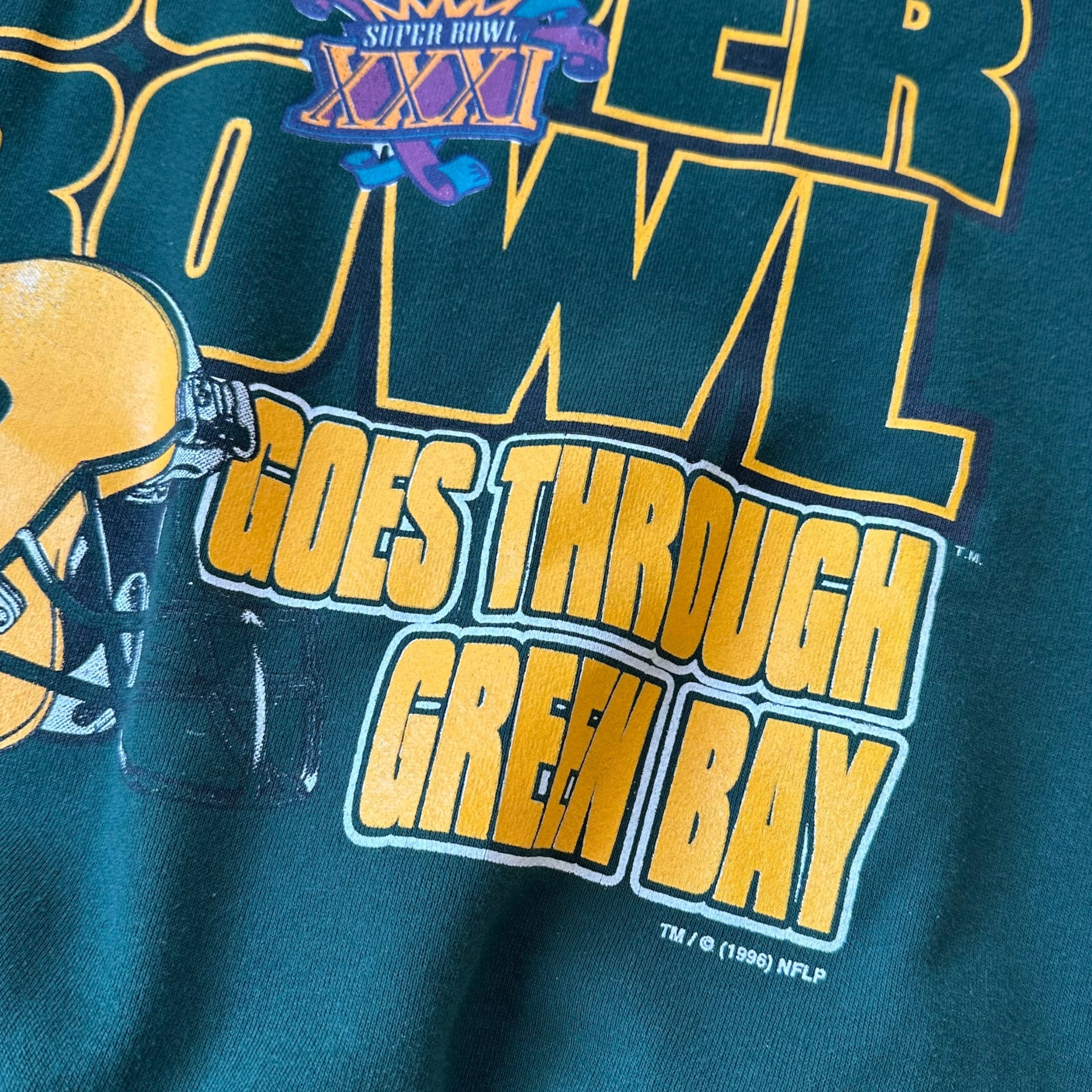 1996 Green Bay Packers Super Bowl Graphic Crewneck