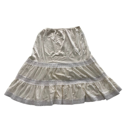 Vintage Sheer Lace Midi Lingerie Skirt