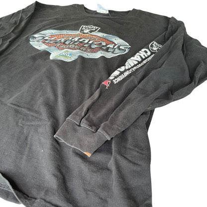 Vintage 2002 Oakland Raiders AFC Champions Long-Sleeve T-Shirt