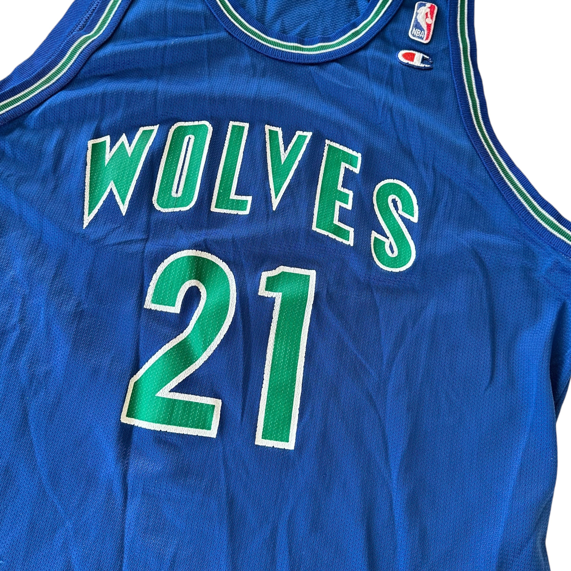 Vintage Minnesota Timberwolves Kevin Garnett Champion Jersey