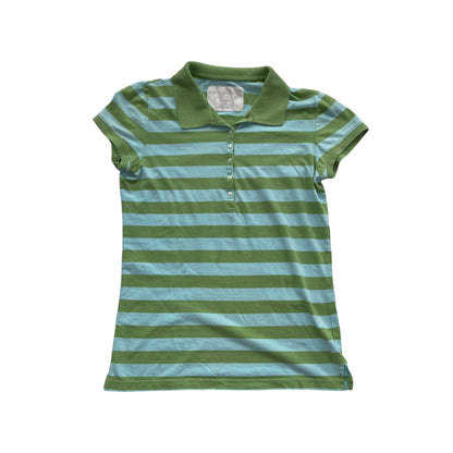 Vintage Y2K Aeropostale Femme Striped Polo Shirt