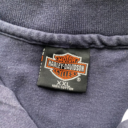 1997 Harley Davidson Graphic Long Sleeve Polo Shirt