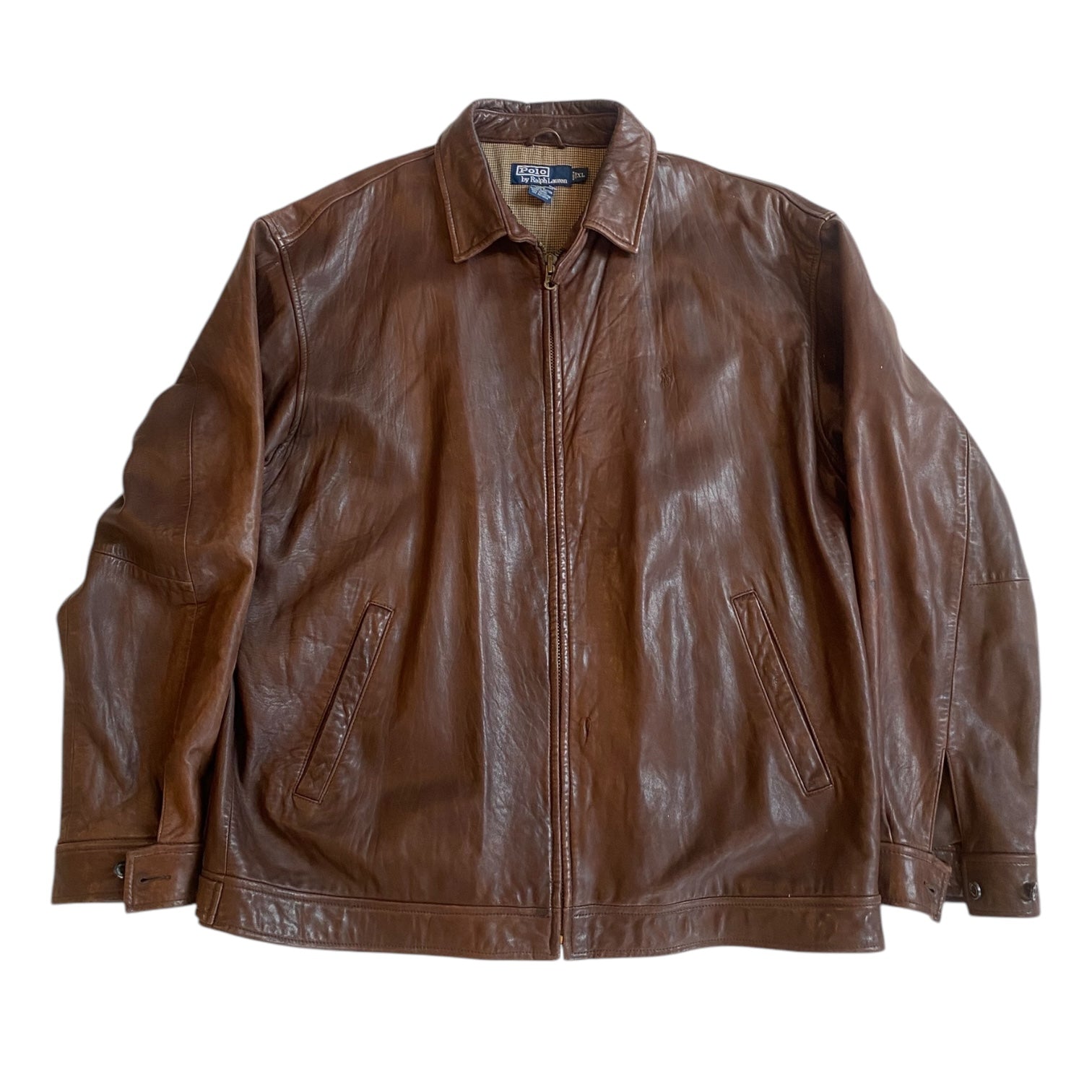 Vintage Polo by Ralph Lauren Brown Leather Jacket