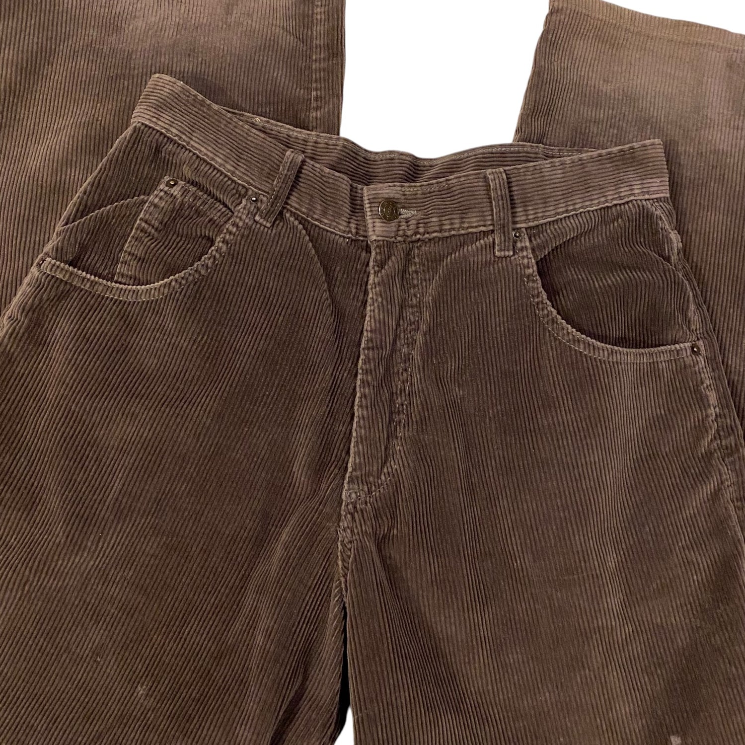 Vintage SOLO Semore Corduroy Brown Wide Leg Pants