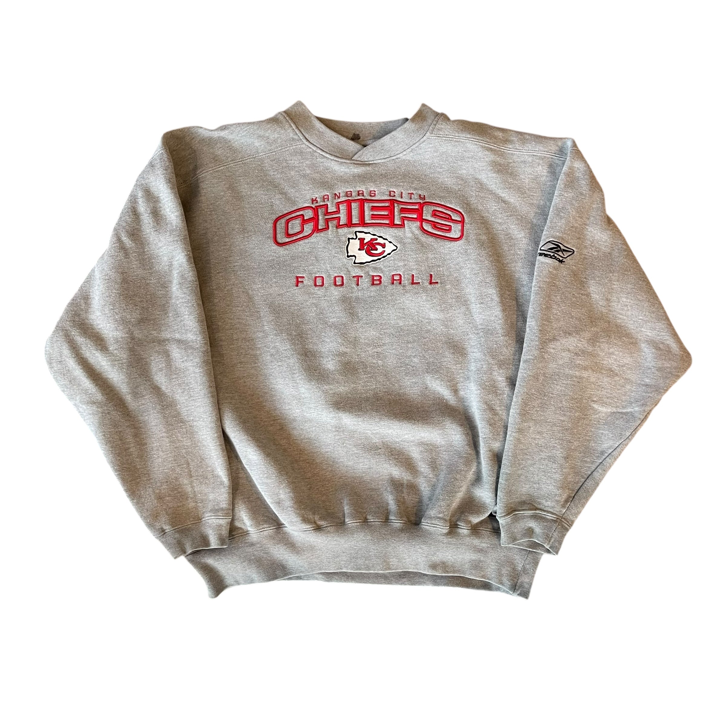 Vintage Kansas City Chiefs Gray Reebok Sweatshirt