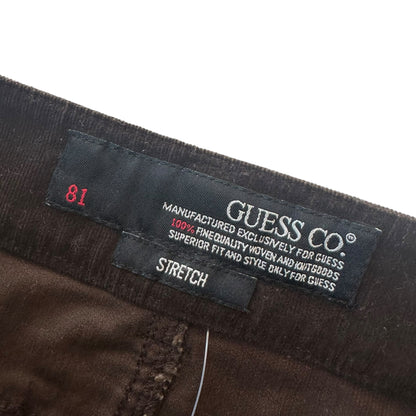 Guess Deadstock Brown Corduroy Mini Skirt