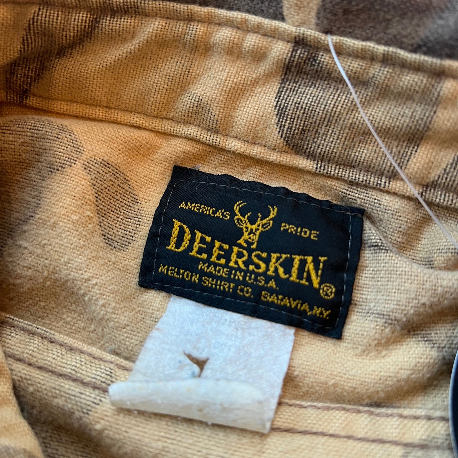 Vintage Deerskin Tan Camo Flannel