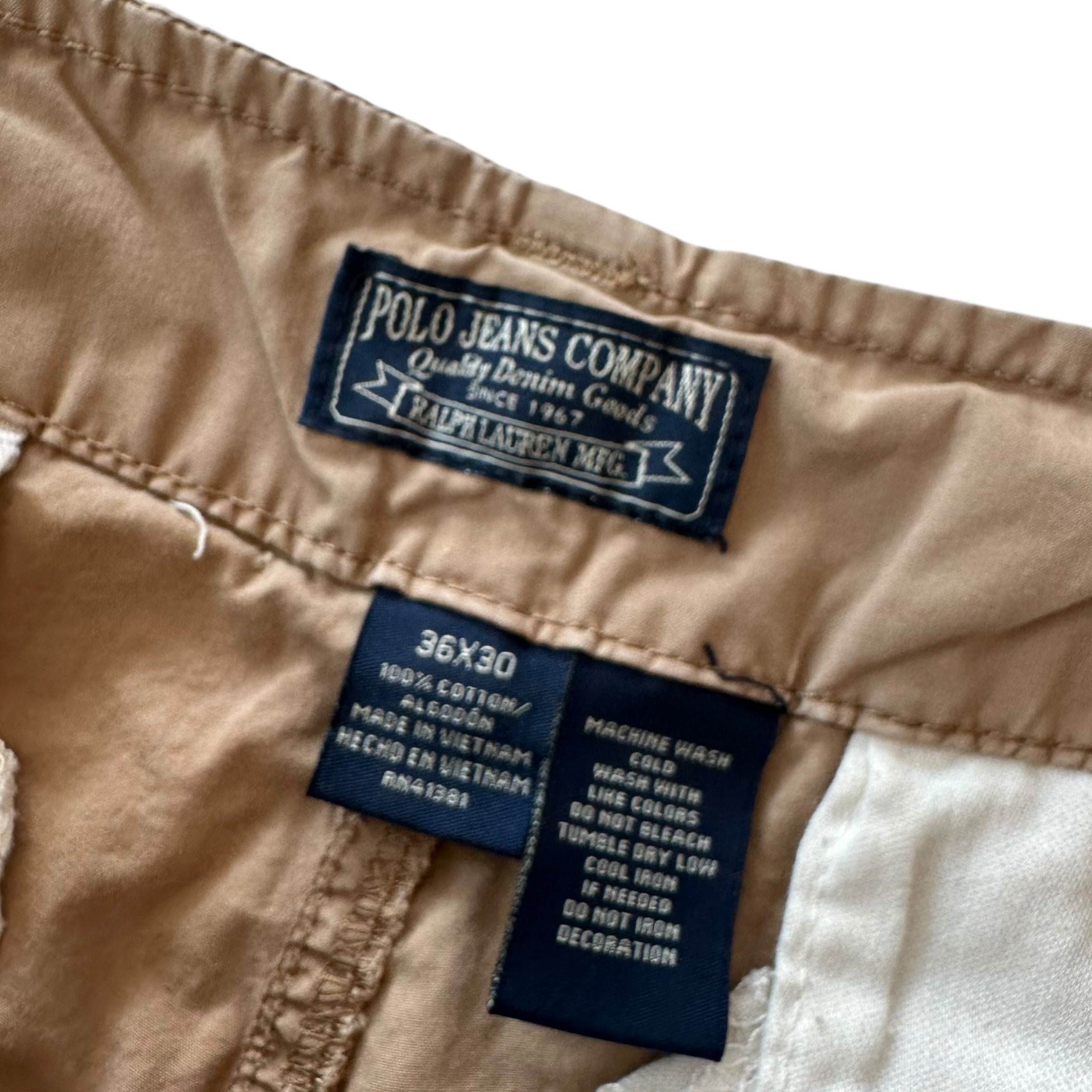 Vintage Polo Tan Cargo Pants