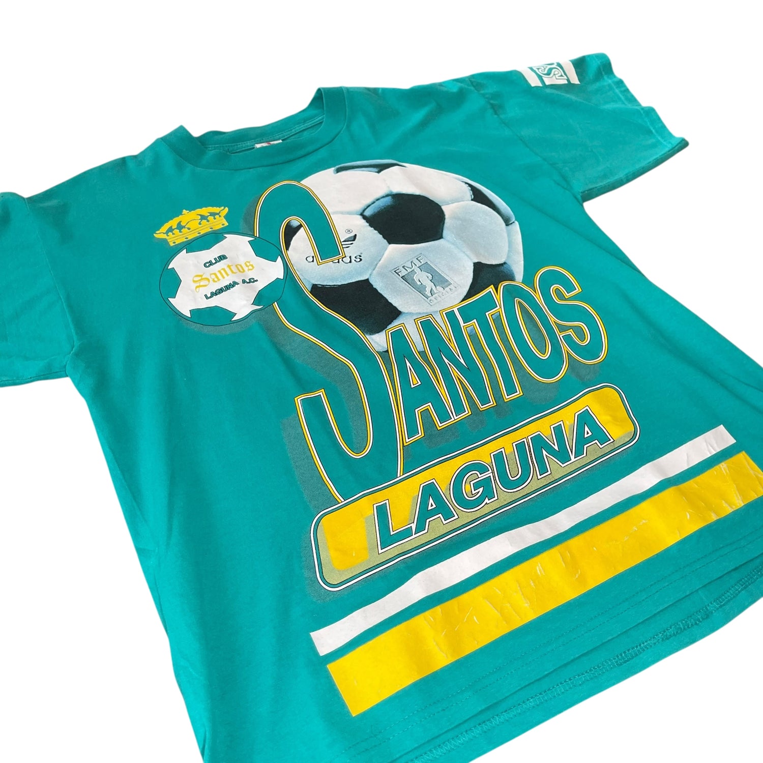 Vintage 90s Club Santos Laguna All-Over-Print T-Shirt