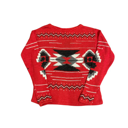 Y2K Lauren Jeans Co. by Ralph Lauren Southwestern Print Knit Sweatshirt