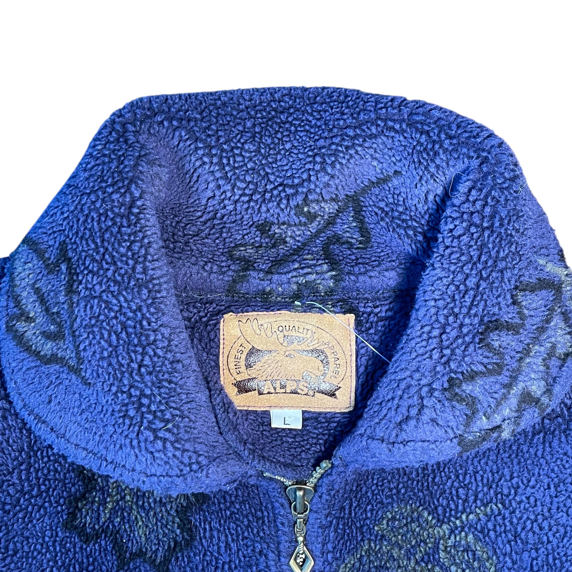 Vintage Purple Nature Fleece Sweatshirt