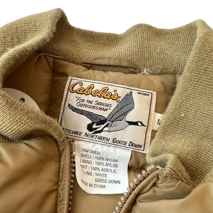 Vintage Cabelas Puffy Tan Vest