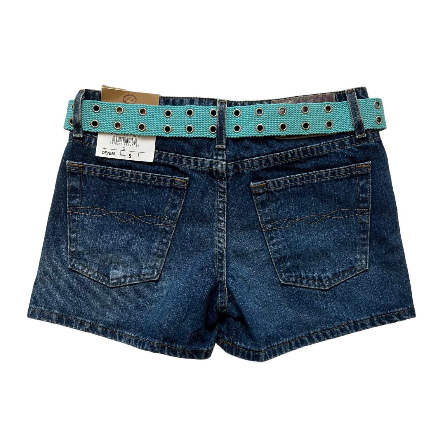 Y2k Deadstock L.e.i Gromet Belt Femme Shorts