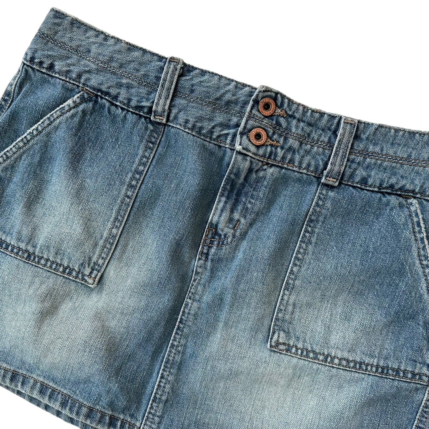 Y2k Hydraulic Denim Mini Skirt