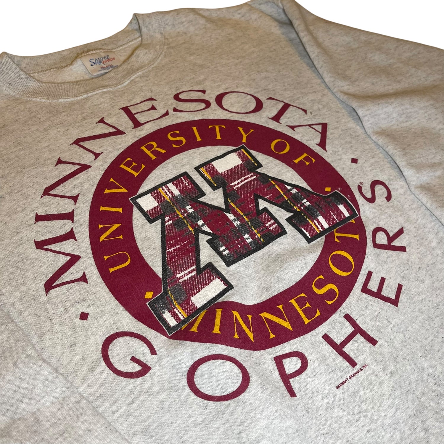 Vintage University of Minnesota Gophers Gray Crewneck