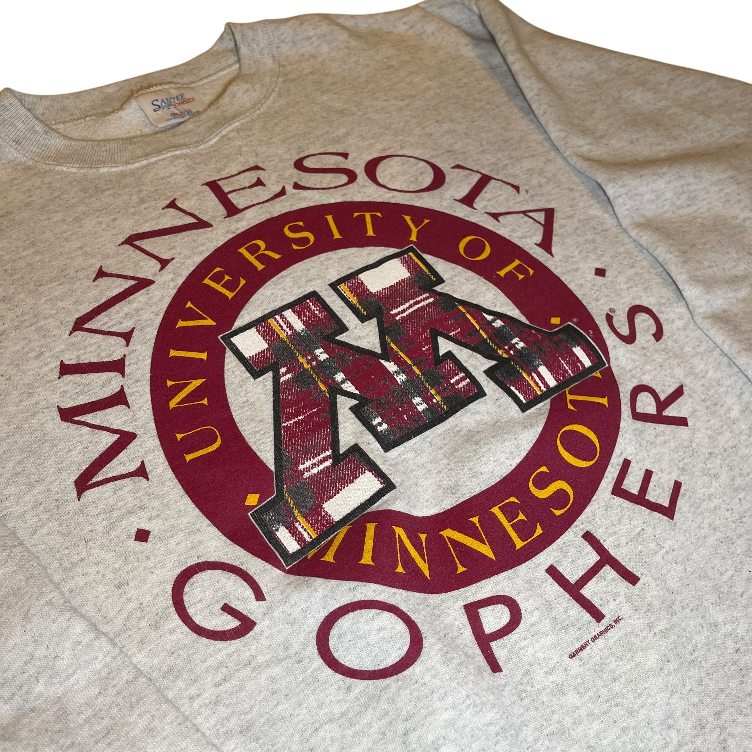 Vintage University of Minnesota Gophers Gray Crewneck