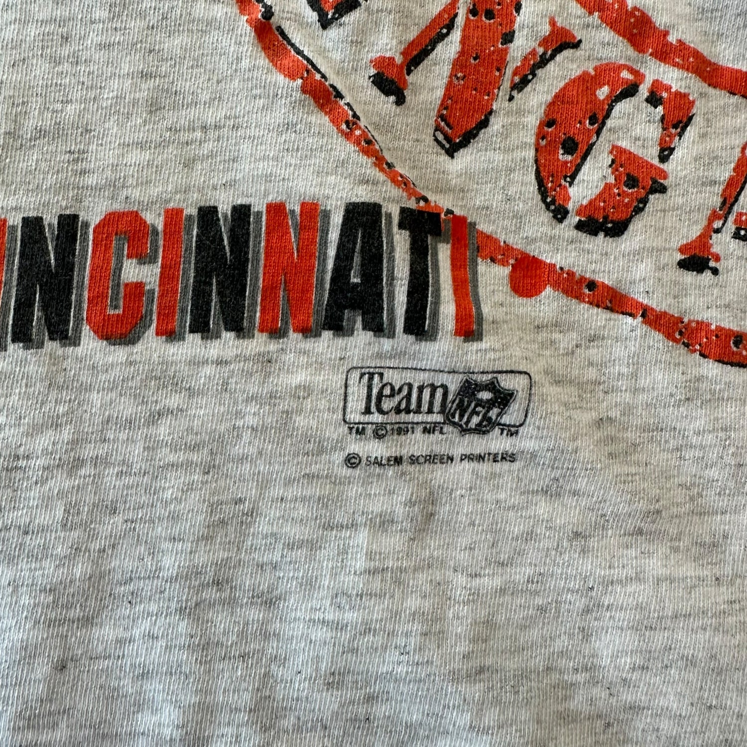 Vintage 1991 Cincinnati Bengals AOP T-Shirt